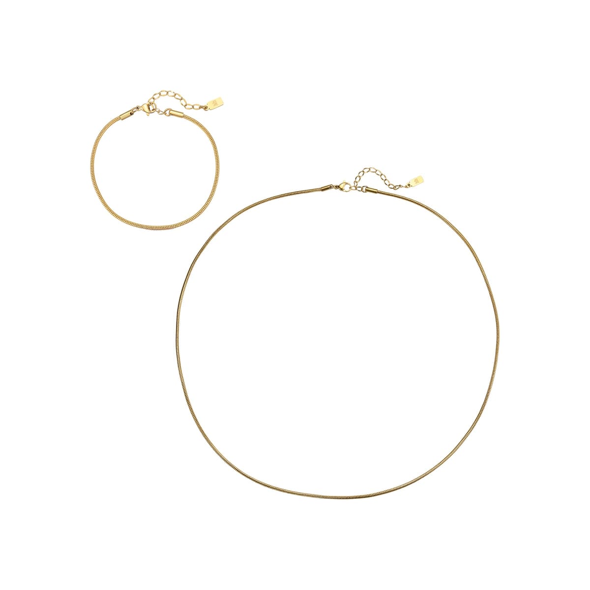 Round Snake Chain Jewelry Set Men Waterproof
