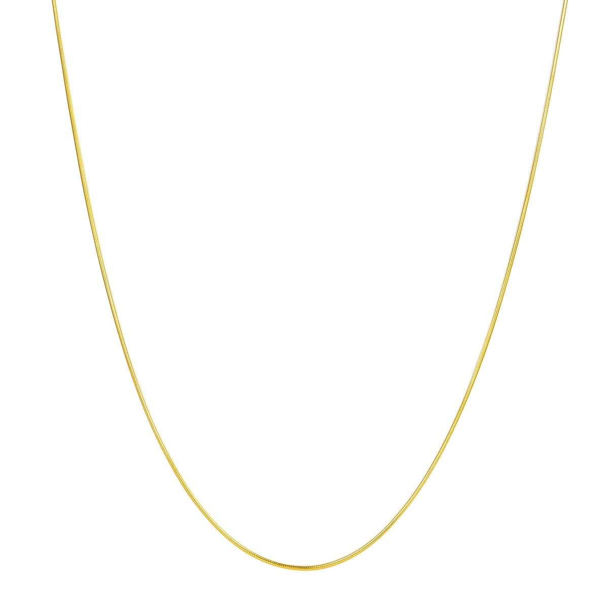 Round Snake Chain Necklace Sterling Silver