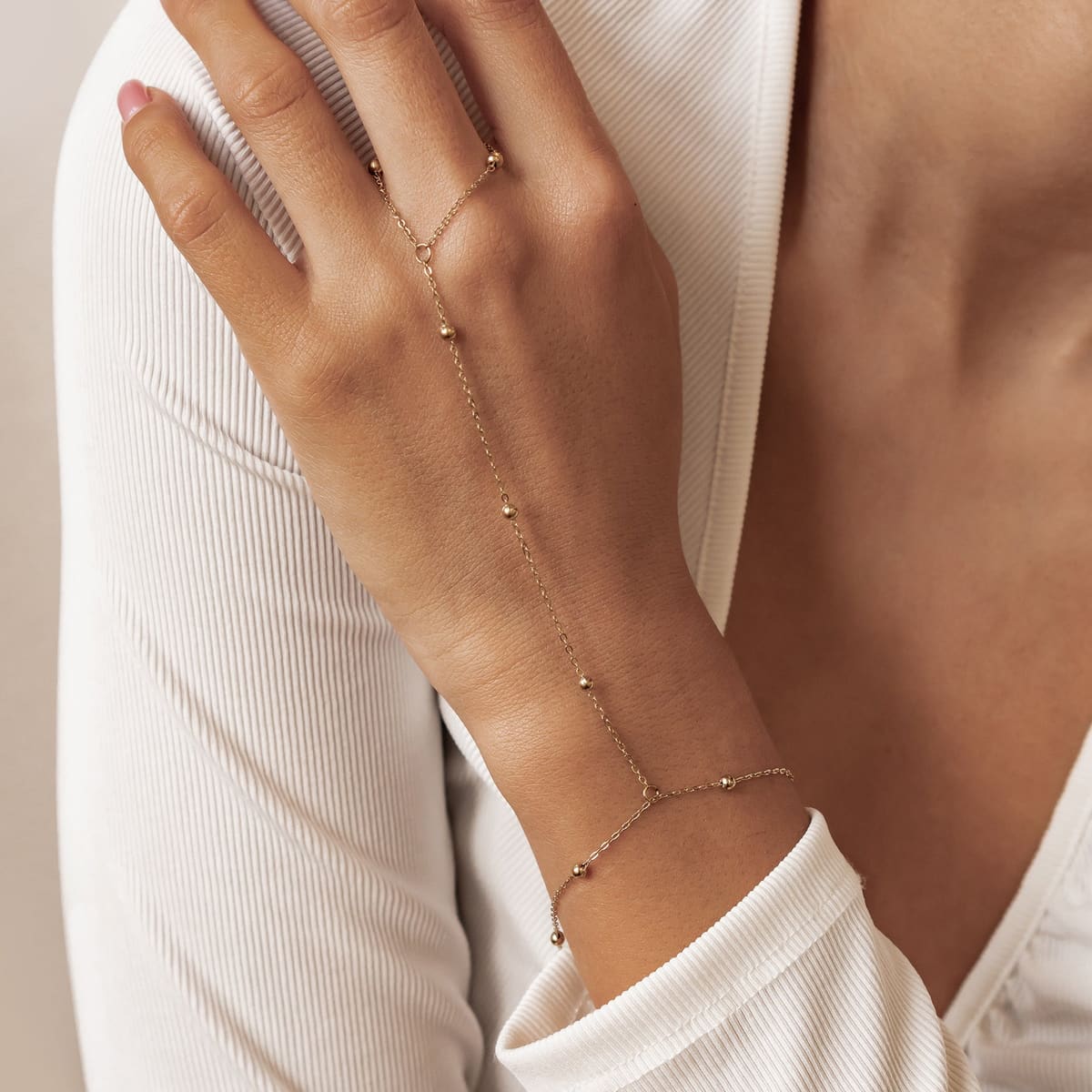 Satellite Hand Chain Bracelet