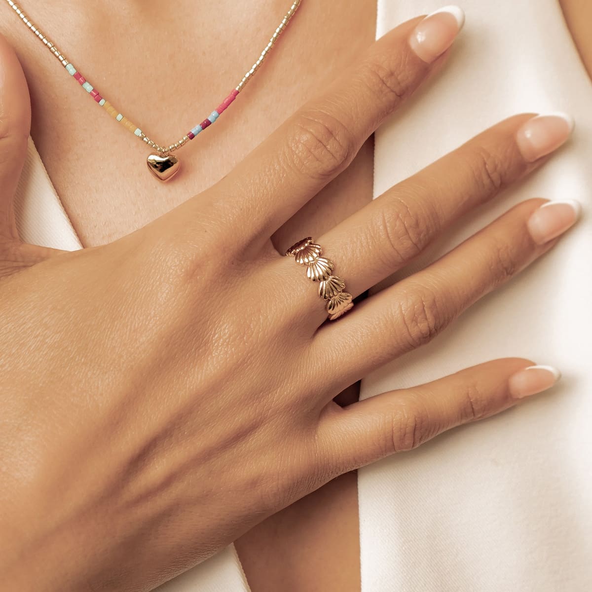 Seashell Open Ring Waterproof