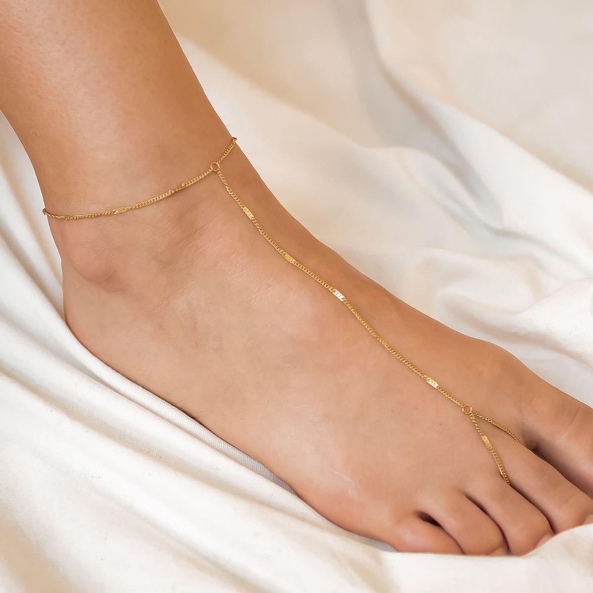 Starburst Toe Chain Anklet Waterproof