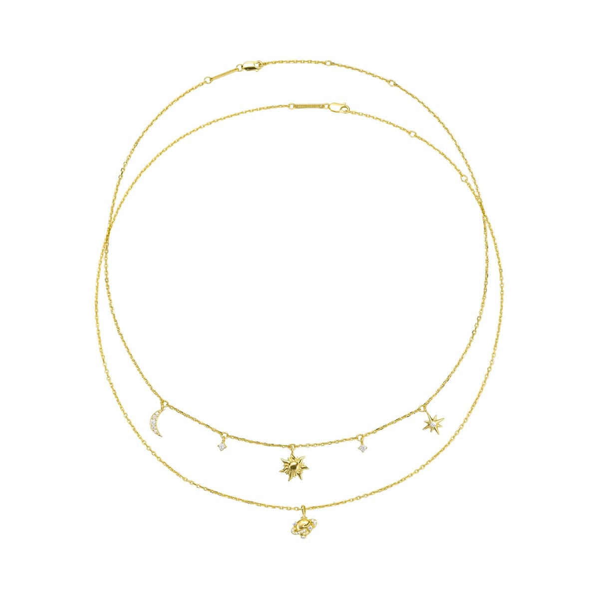 Starry Sky Necklace Set Sterling Silver