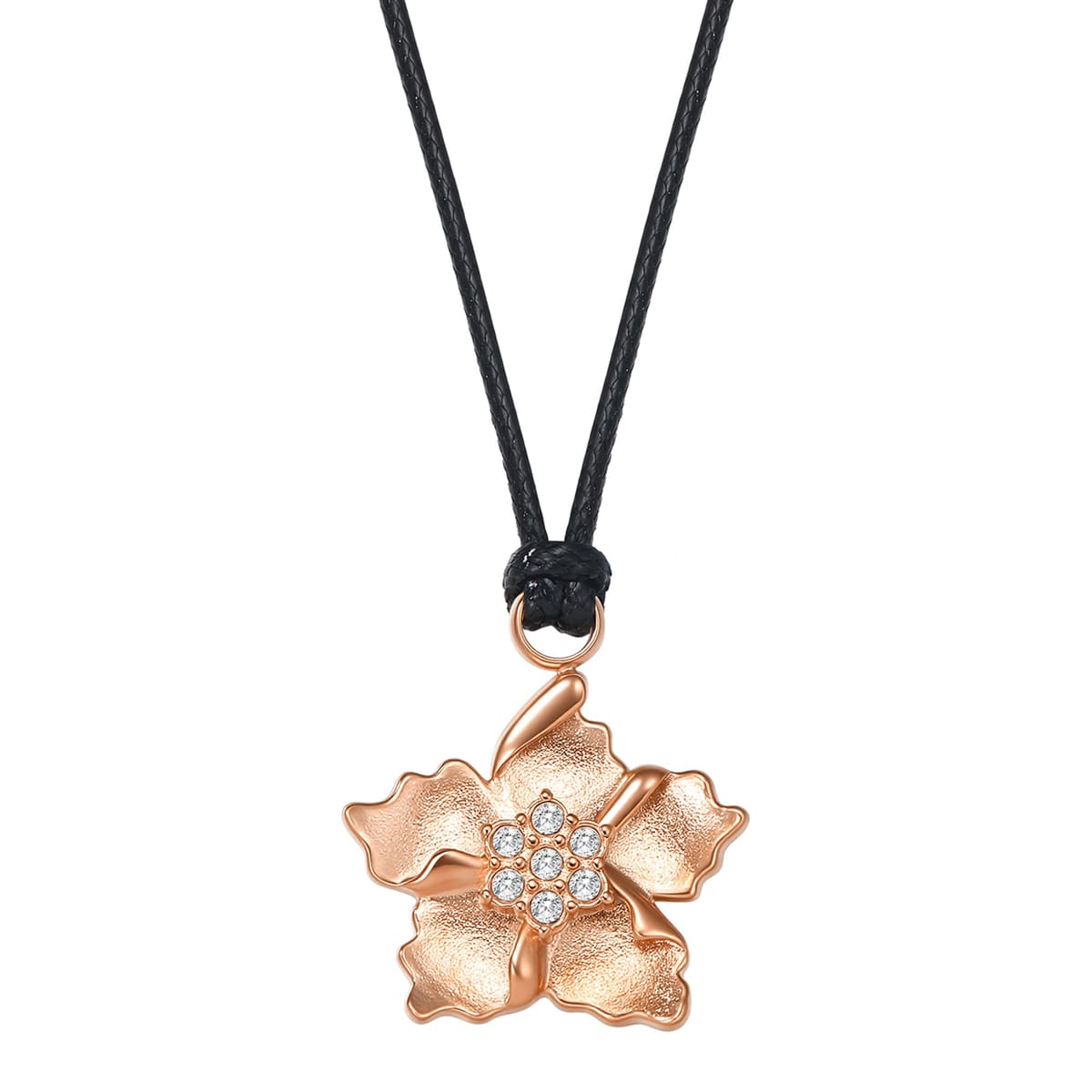 Sunburst Flower Charm Necklace Waterproof