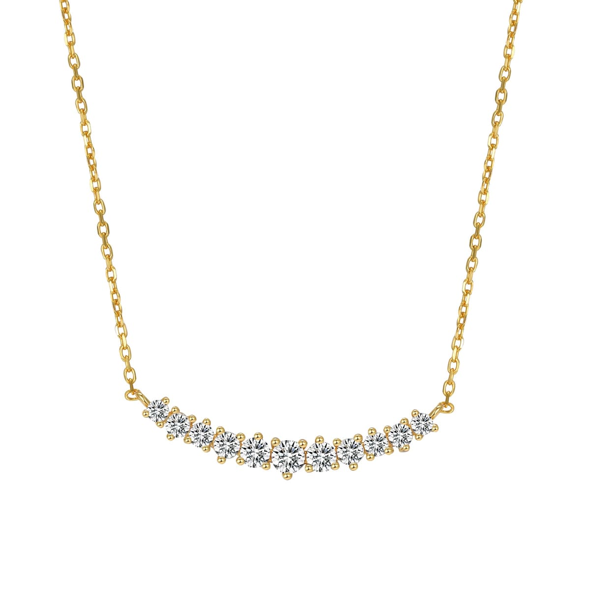Tennis Glow Necklace Sterling Silver