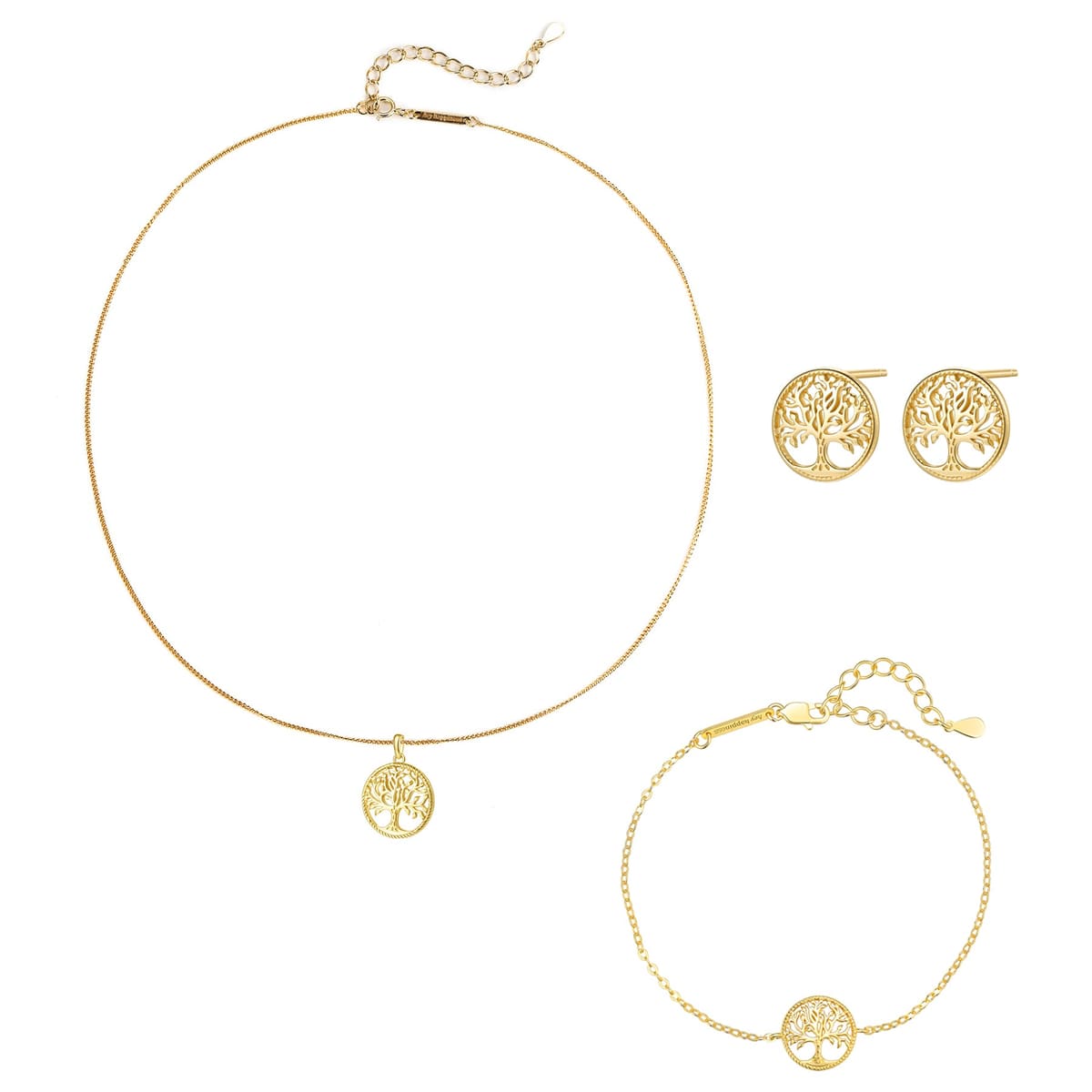 Tree of Life Jewelry Set Sterling Silver
