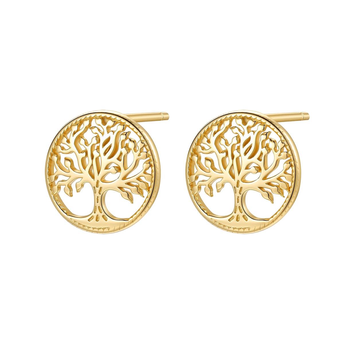 Tree of Life Stud Earrings Sterling Silver