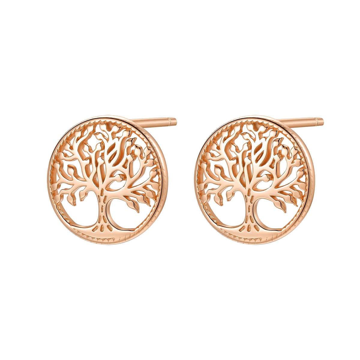 Tree of Life Stud Earrings Sterling Silver
