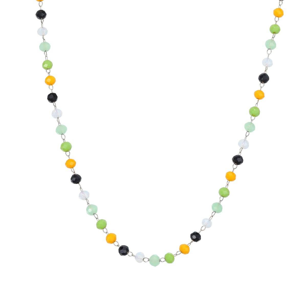 Vibrant Multicolor Bead Necklace Waterproof