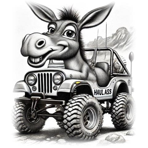 "Jeepin' - Haul Ass" - ASScoozie Design on FrostBuddy Universal Buddy | A Sweet Sip