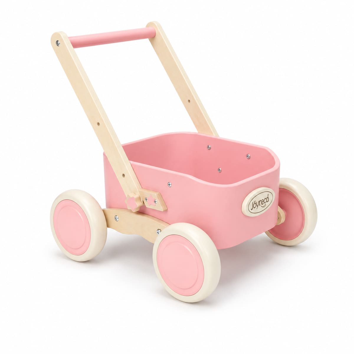 2-in-1 Wooden Baby Walker Wagon for Toddlers