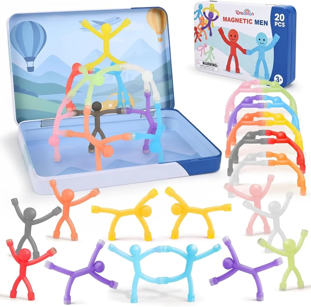 20 PCS Magnetic People Figures Toys for Kids