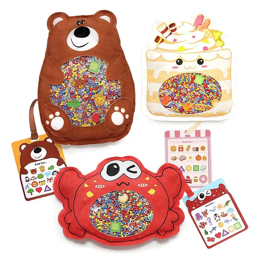 3-Pack Hide and Seek Busy Bags for Kids 3+