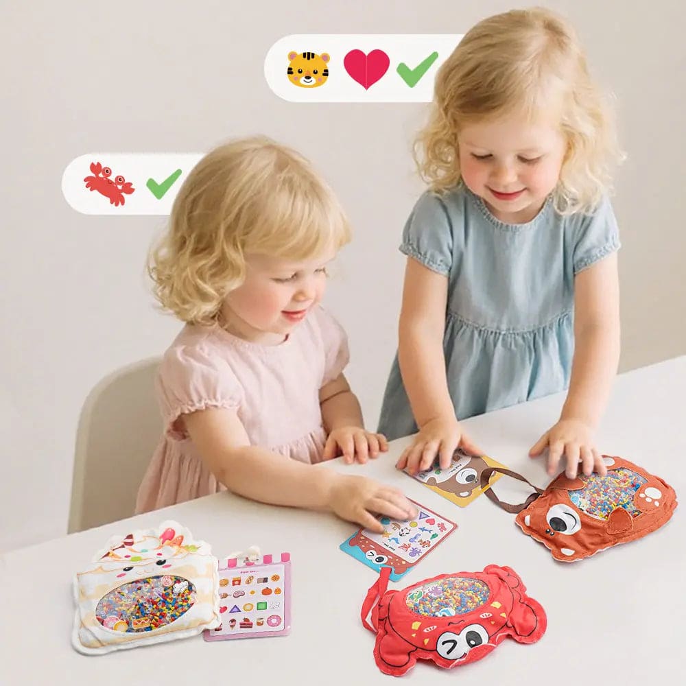 3-Pack Hide and Seek Busy Bags for Kids 3+