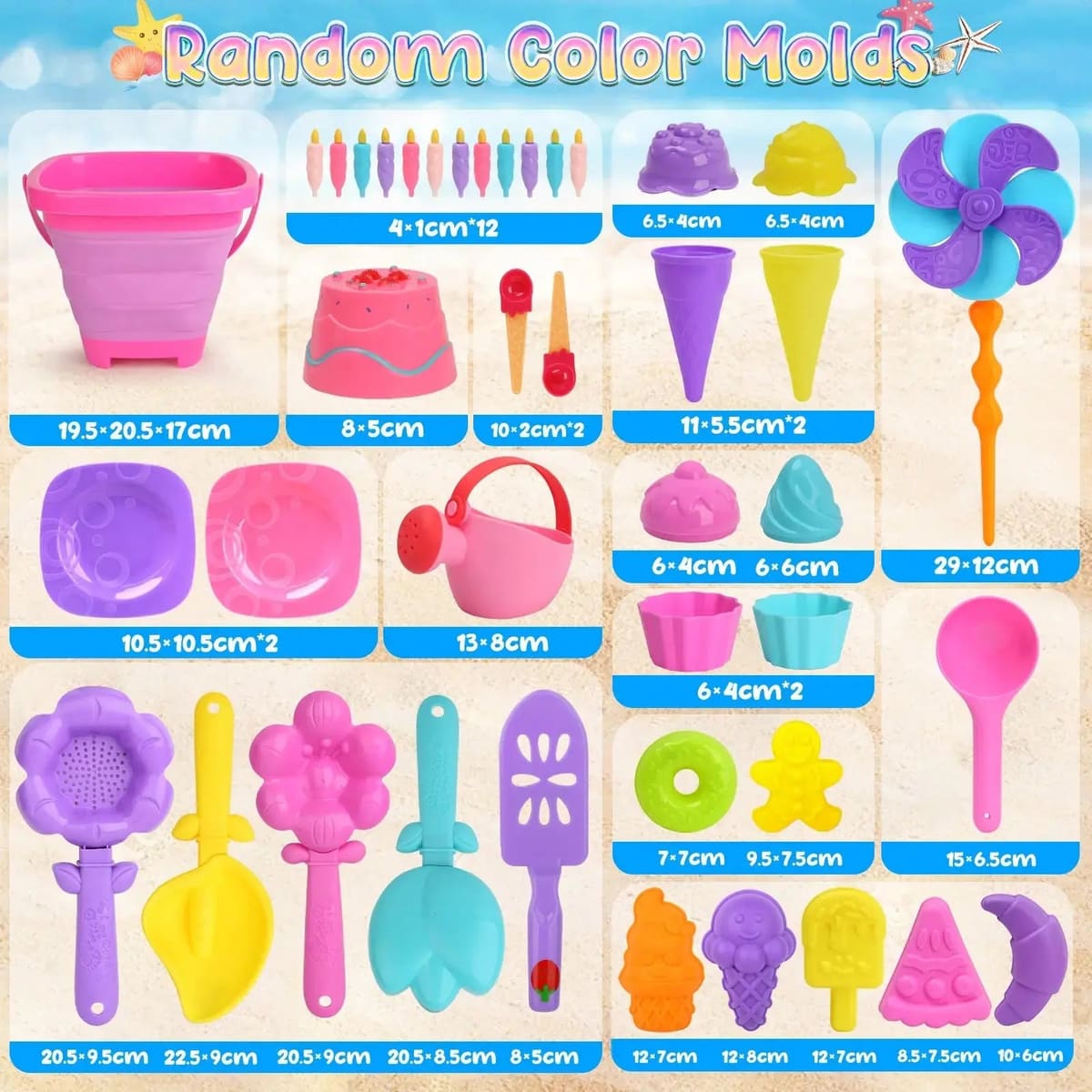 Ice Cream Beach Toys for Kids 3-10