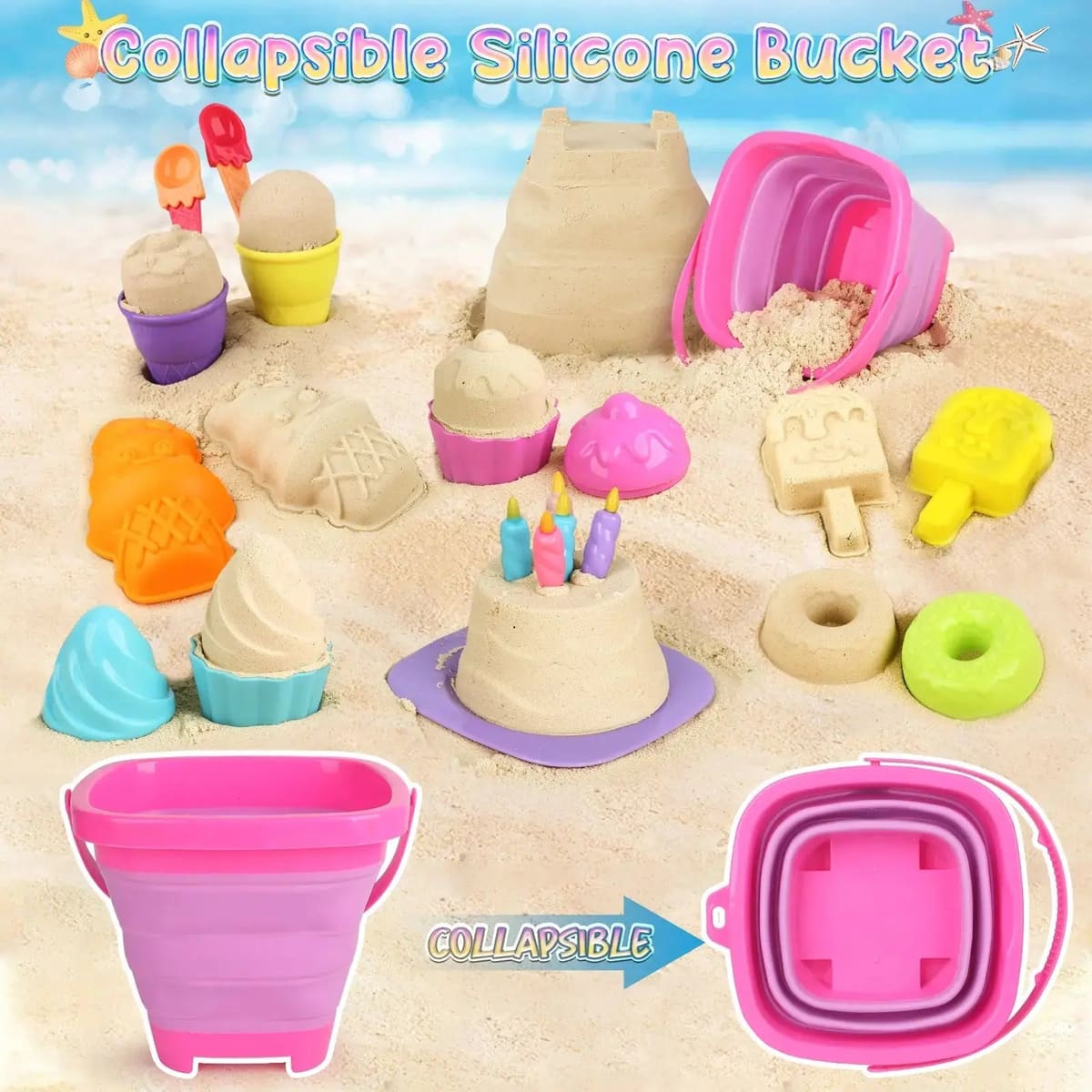 Ice Cream Beach Toys for Kids 3-10
