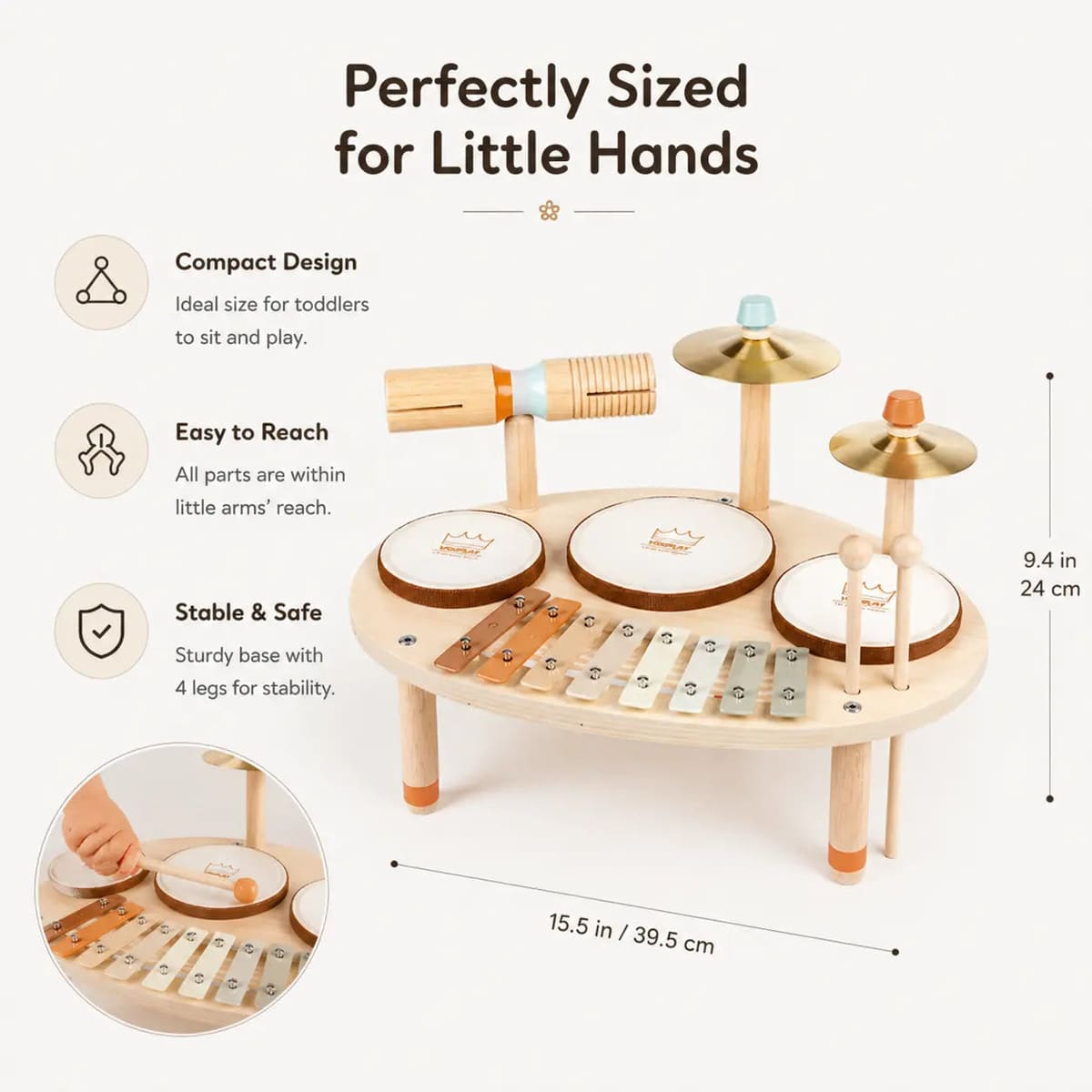 Little Maestro - 9-in-1 Montessori Music Table