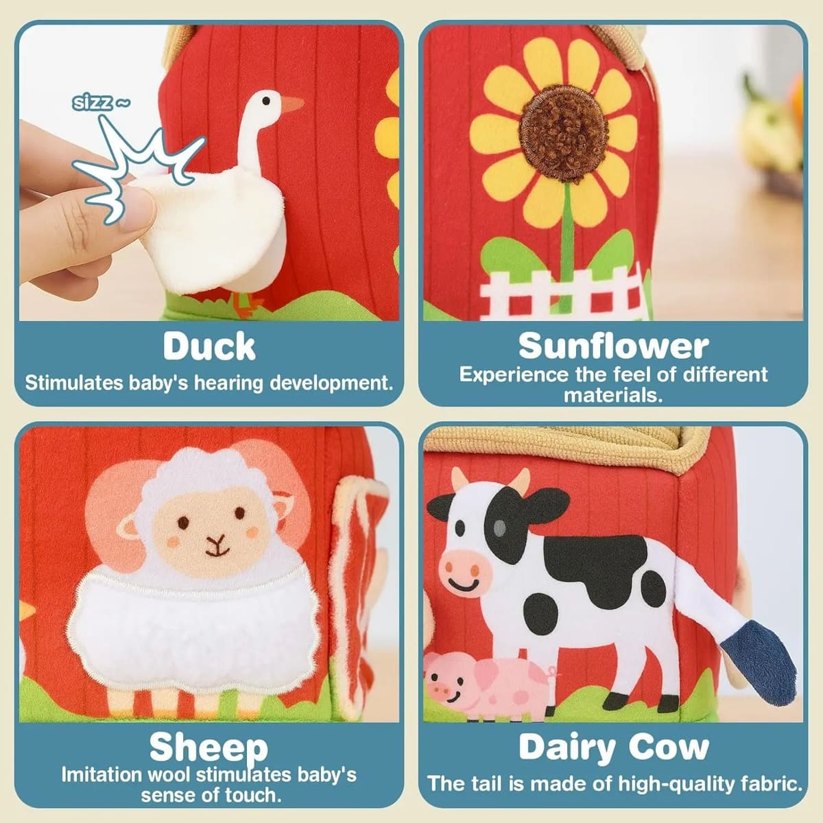 Montessori Tissue Box Toy for Babies 6-12 Months