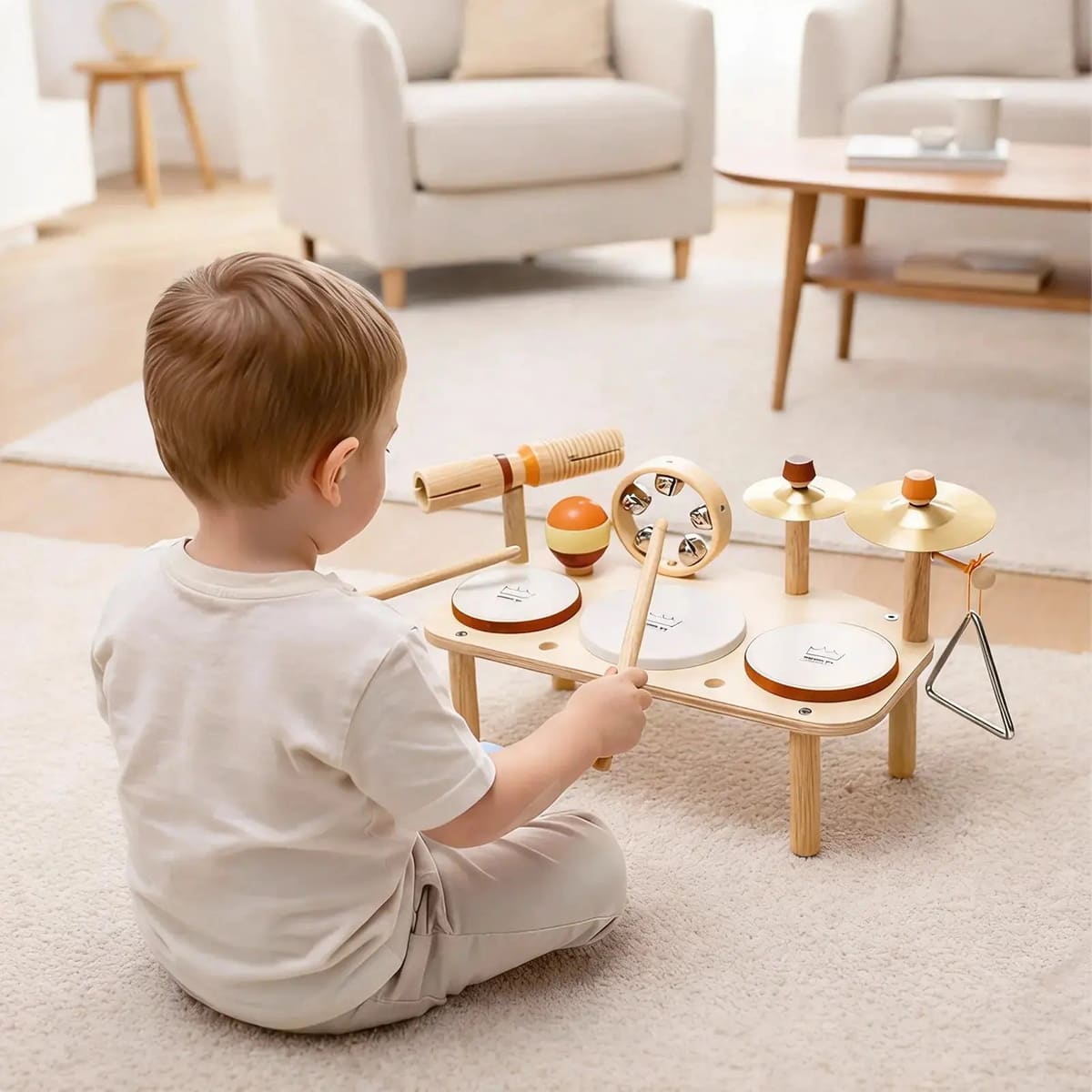 Rhythm Station - Wooden 11-in-1 Musical Table & Drum Set