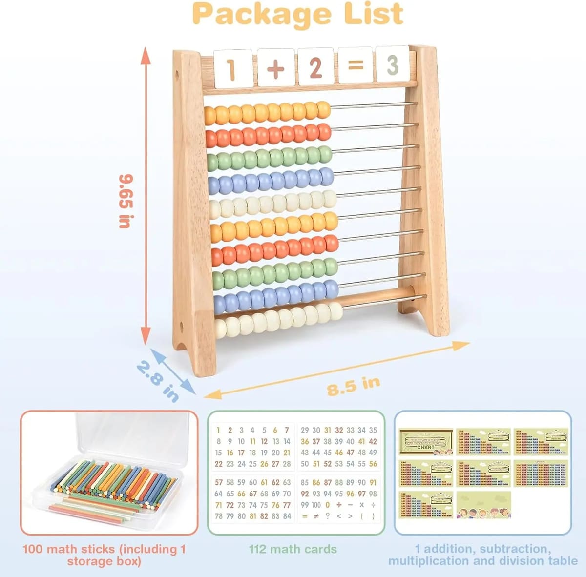 Wooden Abacus for Kids Math