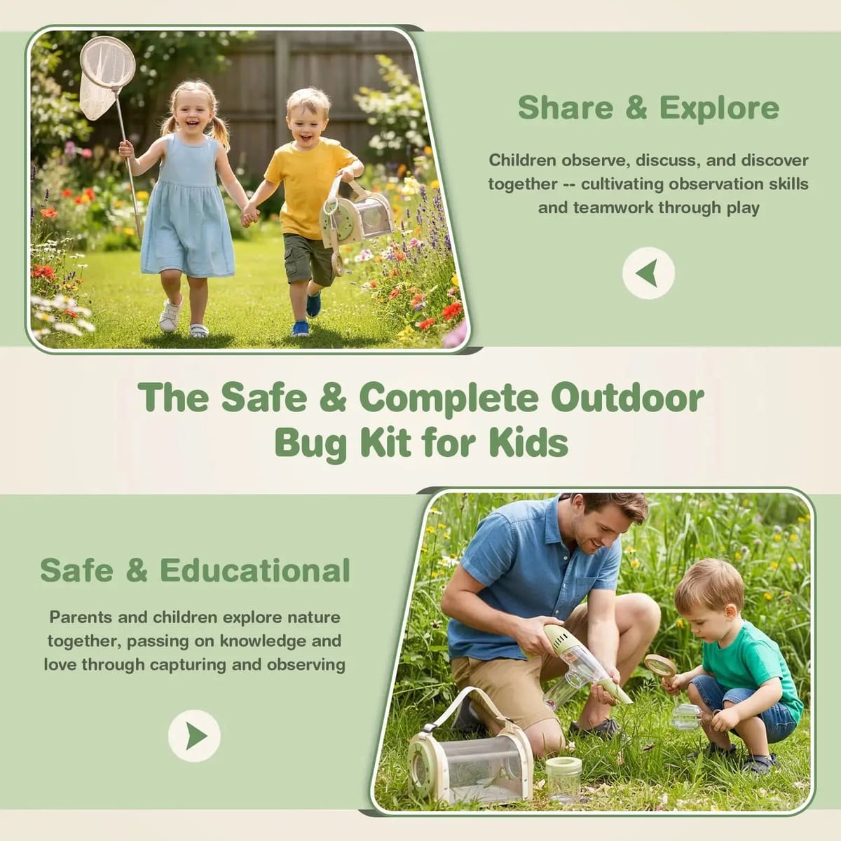 Wooden Bug Catcher Kit for Kids