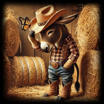 "Junior Rancher - Butterfly Moment" - ASScoozie Design on FrostBuddy Universal Buddy | A Sweet Sip