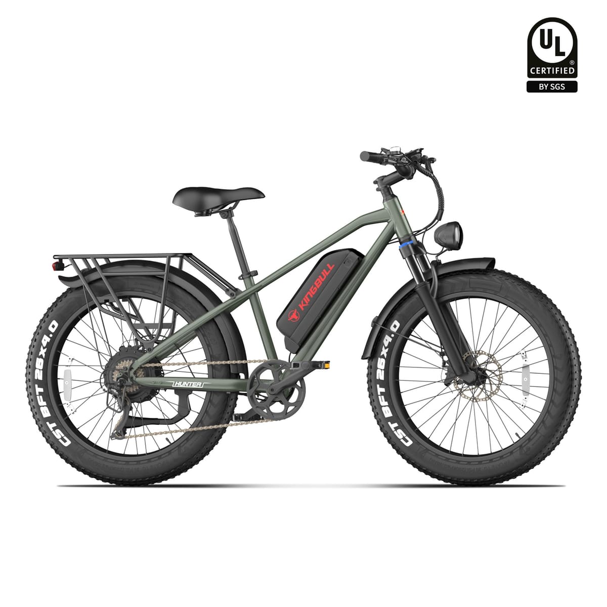 Kingbull Hunter 2.0S | Mountain Fat Tire Electric Bike - Hunter Green / Ebike Only