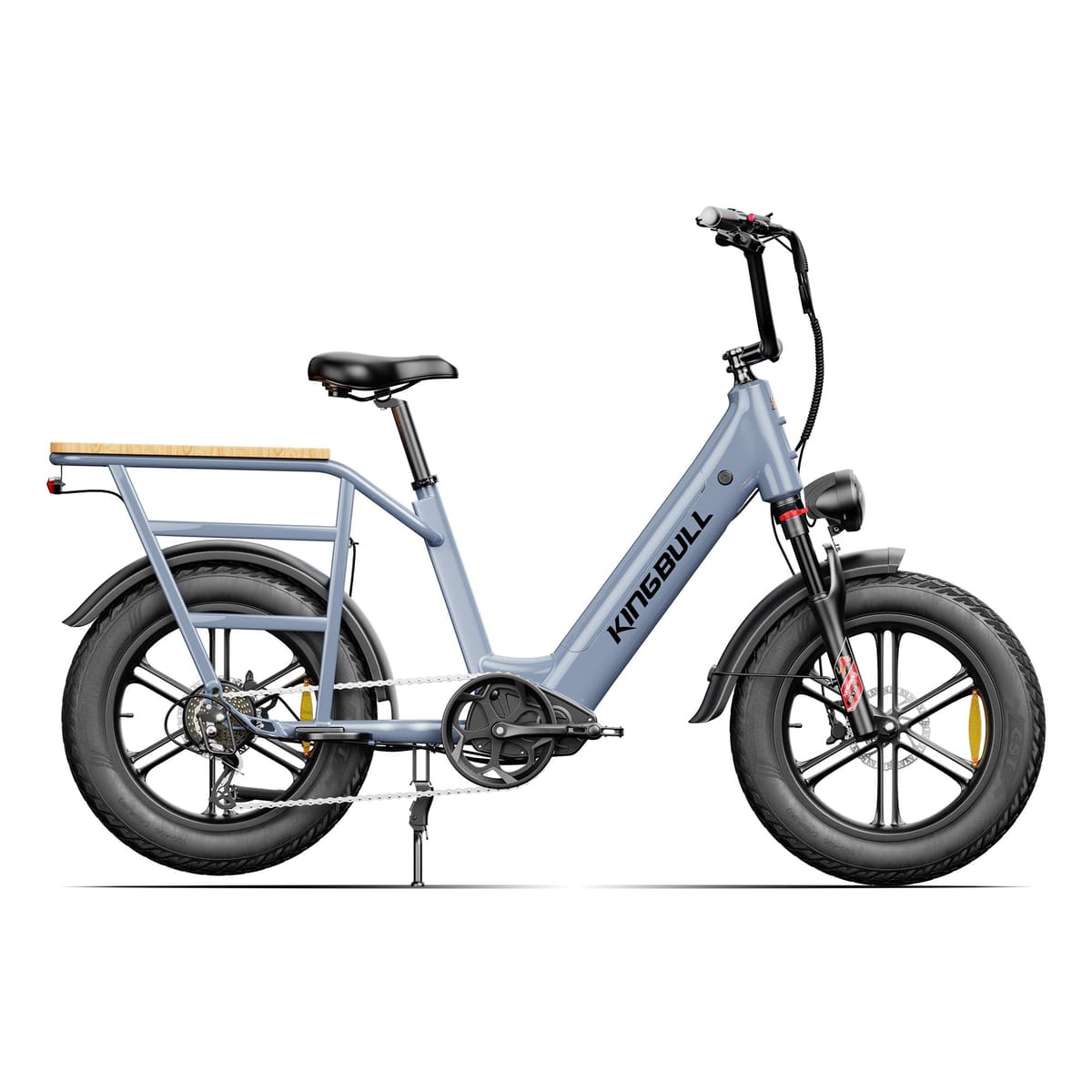 Kingbull Voyager 2.0 | Fat Tire Electric Cargo Bike - Grey / Ebike only