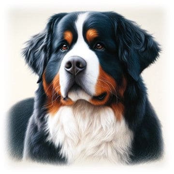 "Majestic Mountain Bernese - Gentle Gaze" - ASScoozie Design on FrostBuddy Universal Buddy | A Sweet Sip