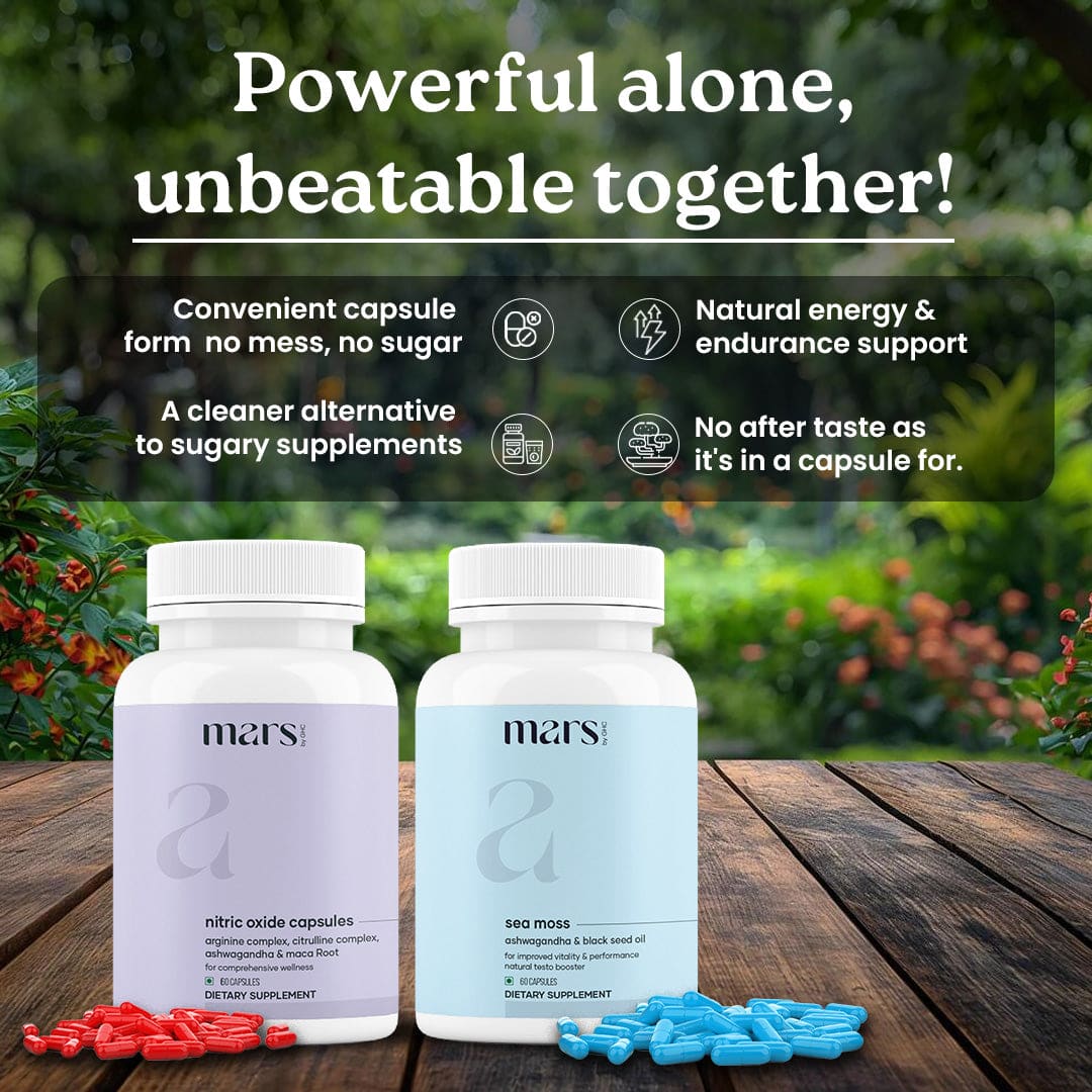 MaxDrive Combo: Powered by Nitric Oxide & Sea Moss Capsules