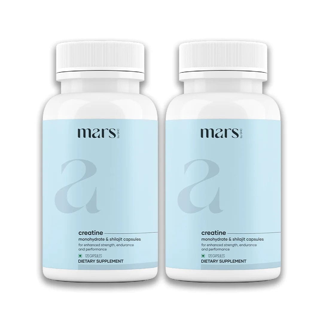 Mars Micronized Creatine Monohydrate Caps: Powered with Shilajit for Muscle strength, Power & Stamina