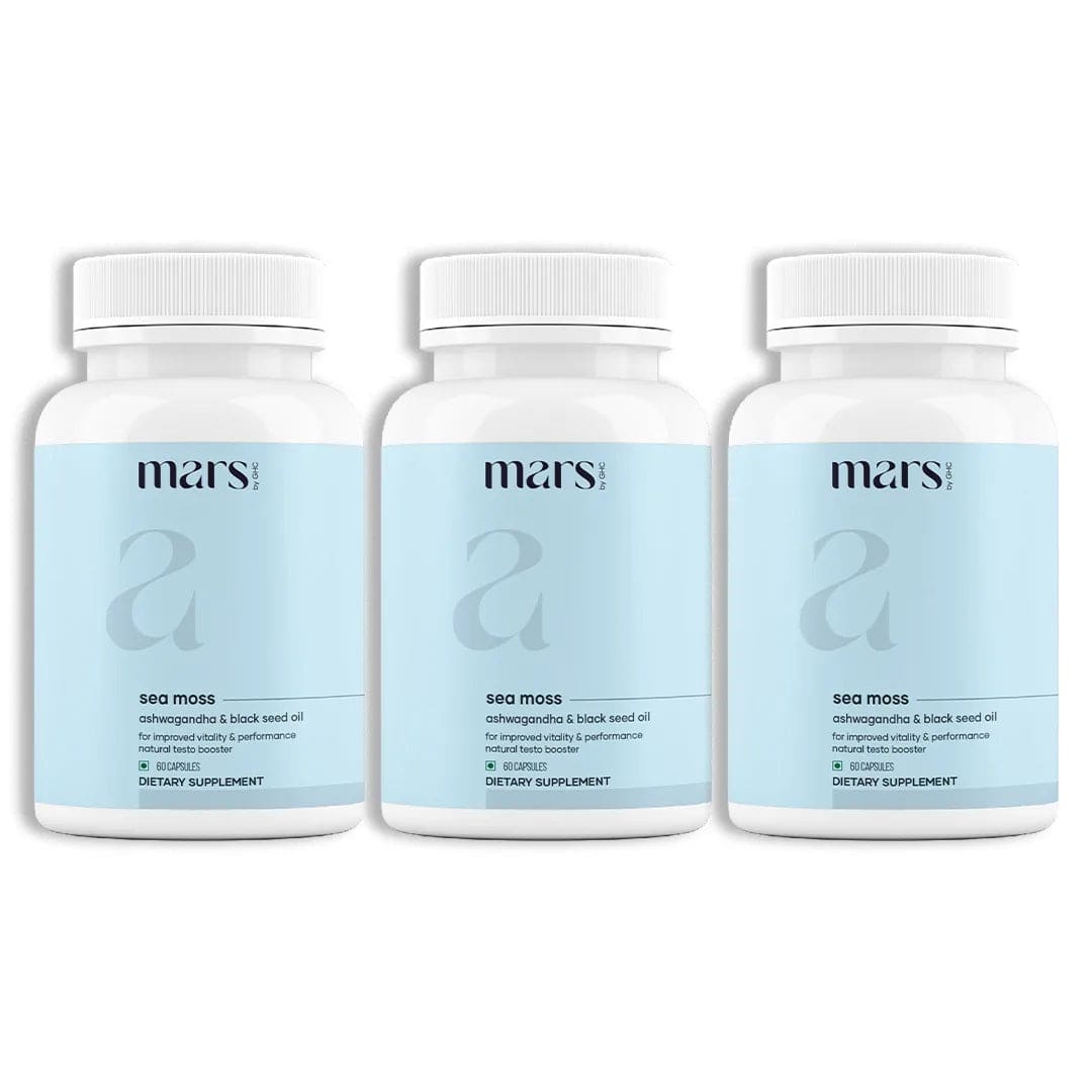 Mars Natural SeaMoss with Ashwagandha: Supports Energy, Testosterone & Liver Detox