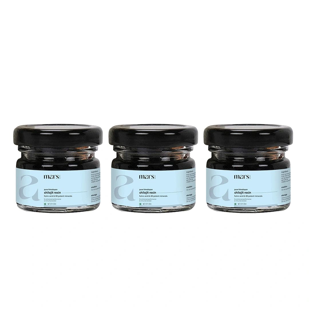 Mars Pure Himalayan Shilajit Resin with 75%+ Fulvic Acid - Natural Energy, Stamina & Vitality Support
