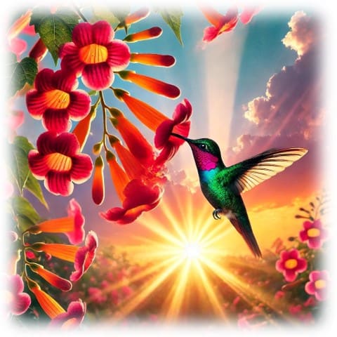 "Nature's Jewel - Trumpet Blossom" - ASScoozie Design on FrostBuddy Universal Buddy | A Sweet Sip