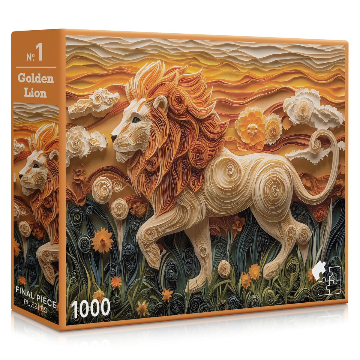 No. 01 - Golden Lion | 1000-Piece Jigsaw Puzzle | A Sweet Sip!