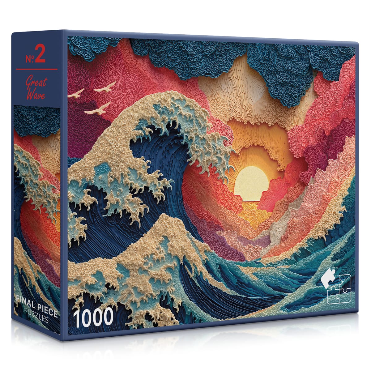 No. 02 - Great Wave | 1000-Piece Jigsaw Puzzle | A Sweet Sip!