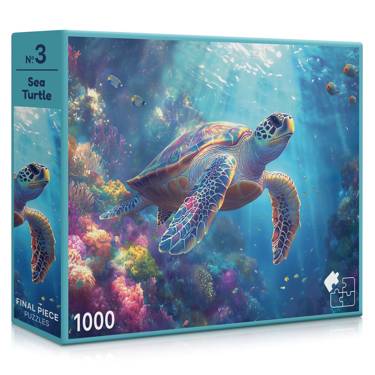 No. 03 - Sea Turtle | 1000-Piece Jigsaw Puzzle | A Sweet Sip!