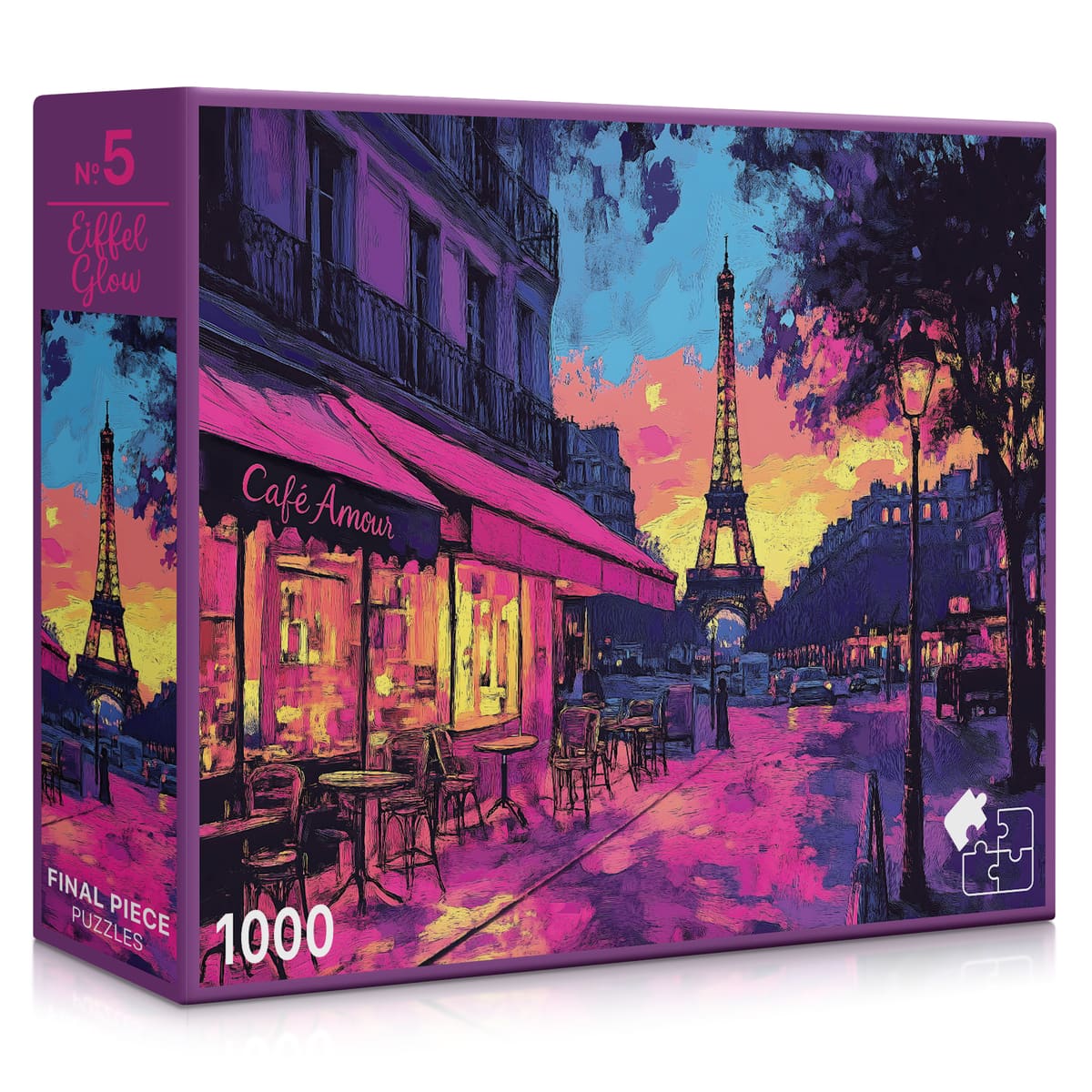 No. 05 - Eiffel Glow | 1000-Piece Jigsaw Puzzle | A Sweet Sip!