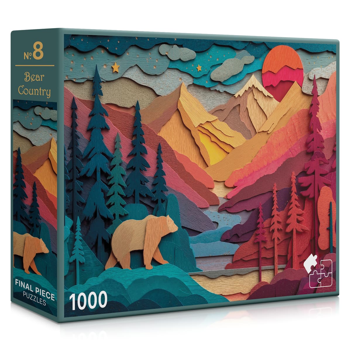 No. 08 - Bear Country | 1000-Piece Jigsaw Puzzle | A Sweet Sip!