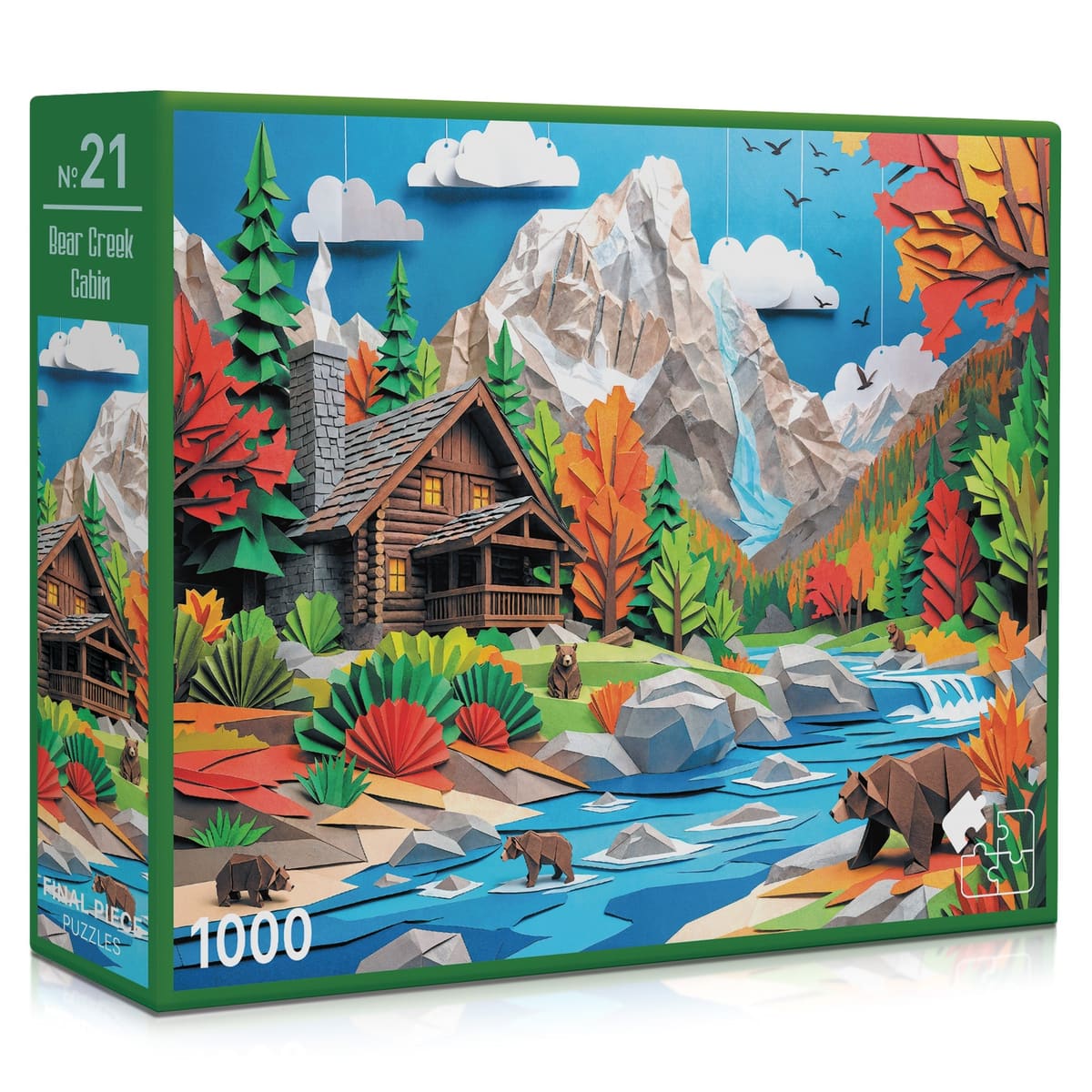 No. 21 - Bear Creek Cabin | 1000-Piece Jigsaw Puzzle | A Sweet Sip!