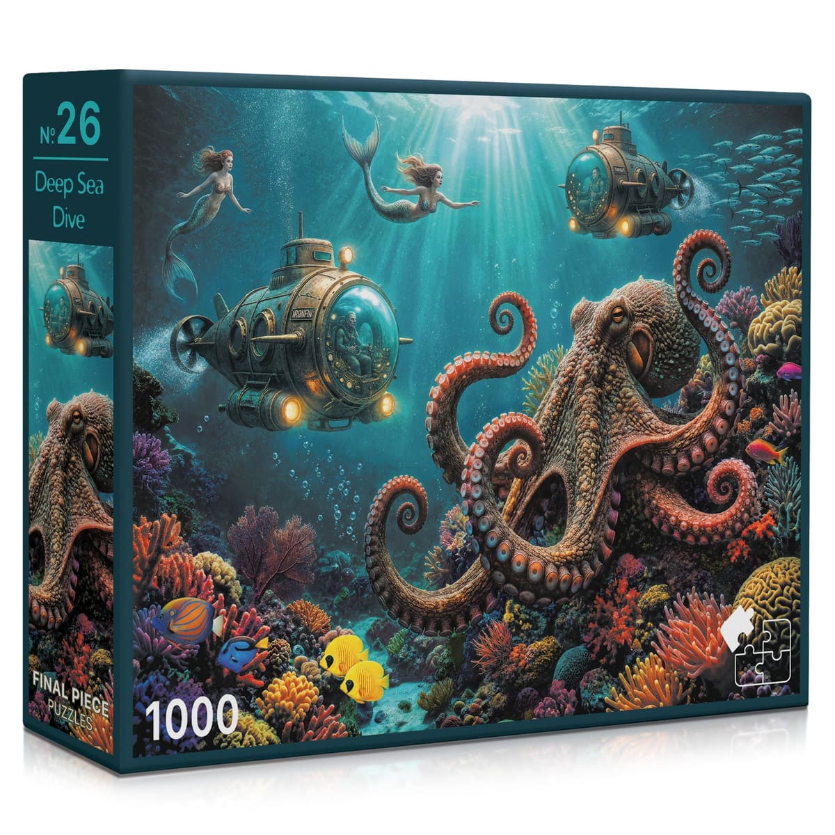 No. 26 - Deep Sea Dive | 1000-Piece Jigsaw Puzzle | A Sweet Sip!