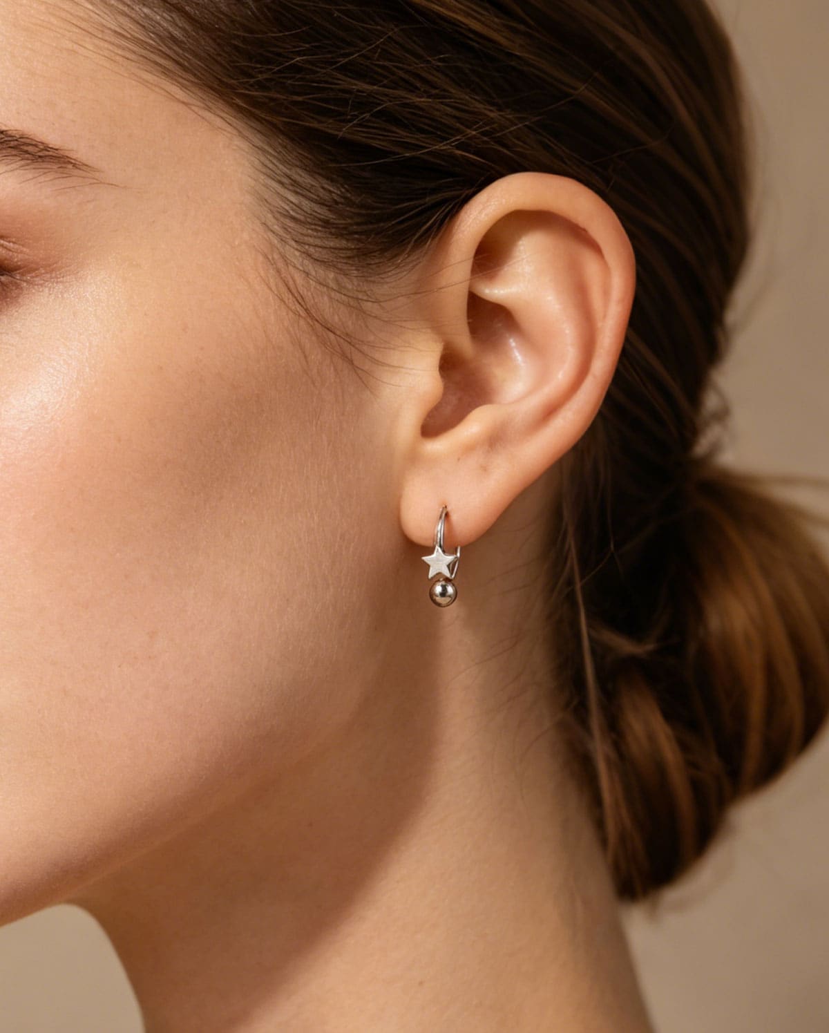 2PCS Star & Ball Lip Stud Set