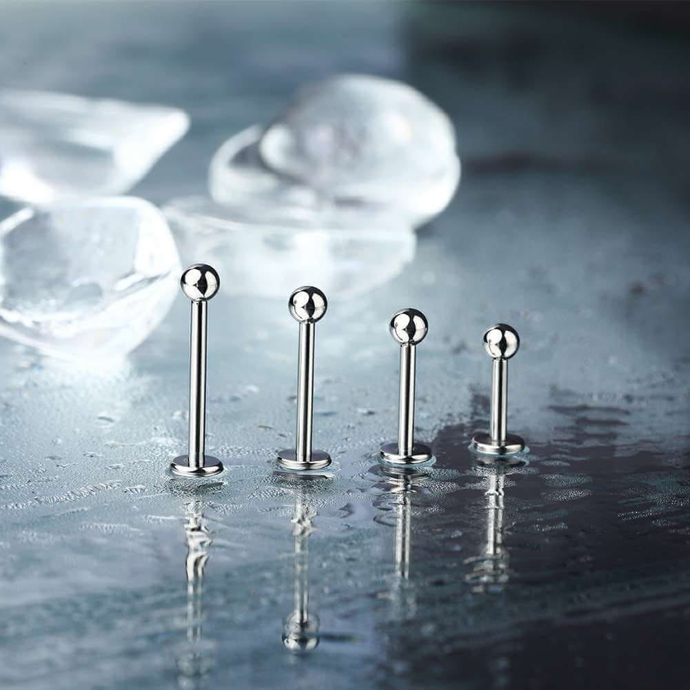 Ball Internally Threaded Titanium Lip Stud