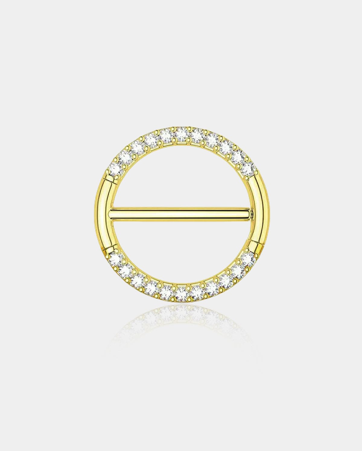 Circular CZ Clicker Nipple Shield Jewelry