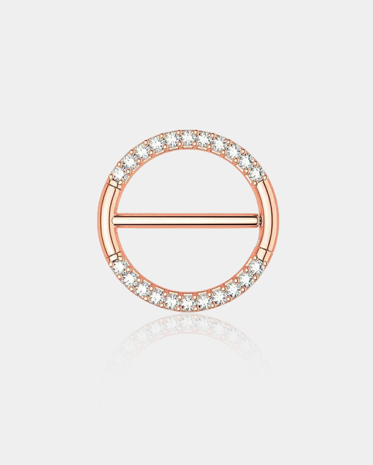 Circular CZ Clicker Nipple Shield Jewelry