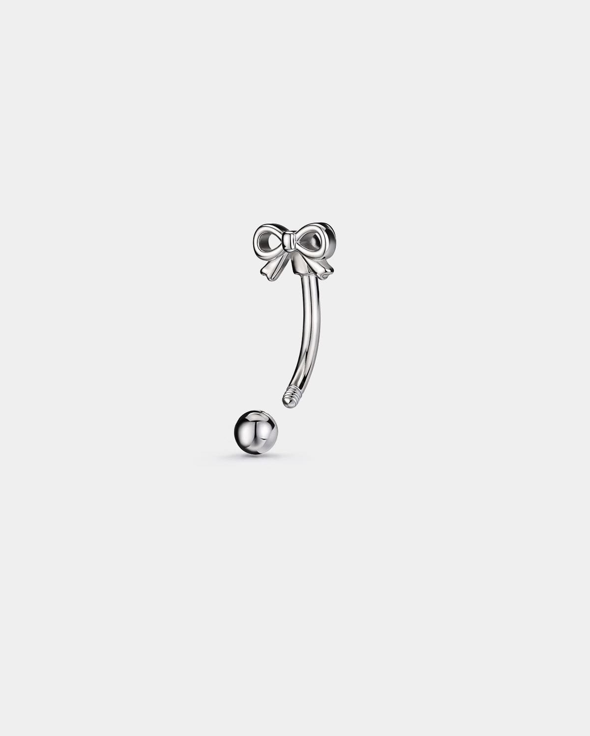 Minimal Bow Eyebrow Stud
