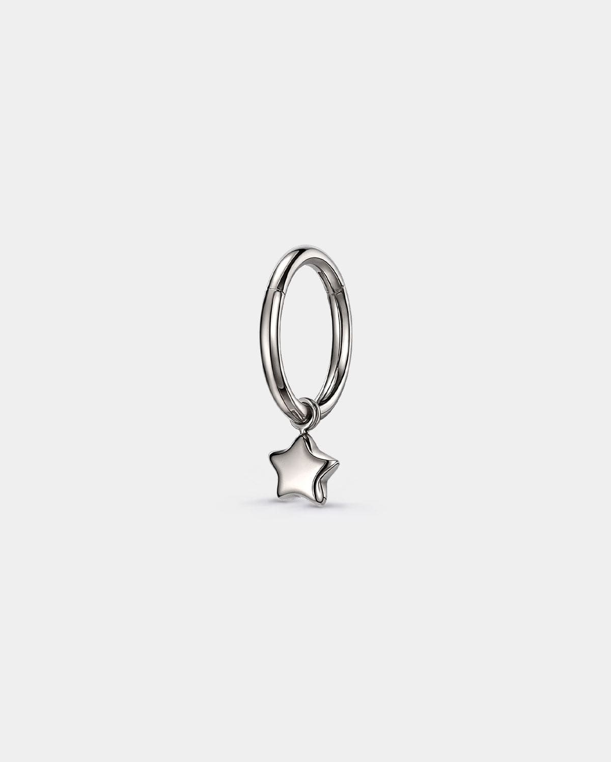 Star Dangle Titanium Helix Hoop