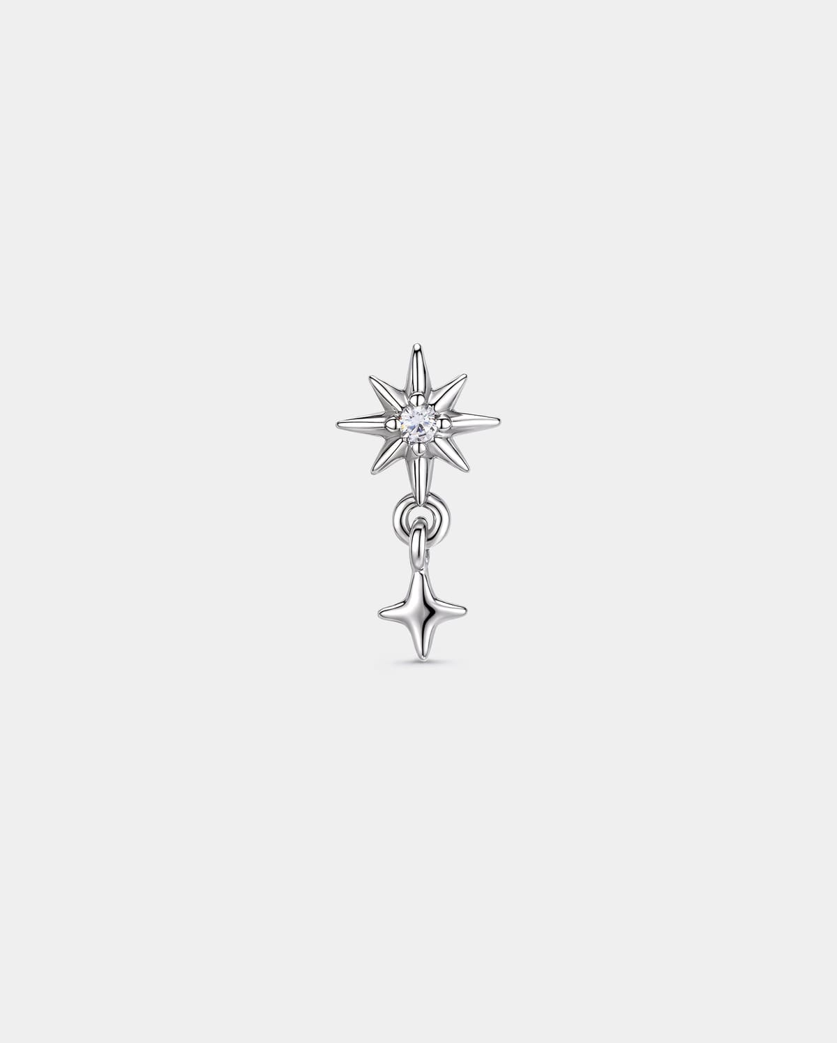 Titanium CZ Star Cartilage Stud