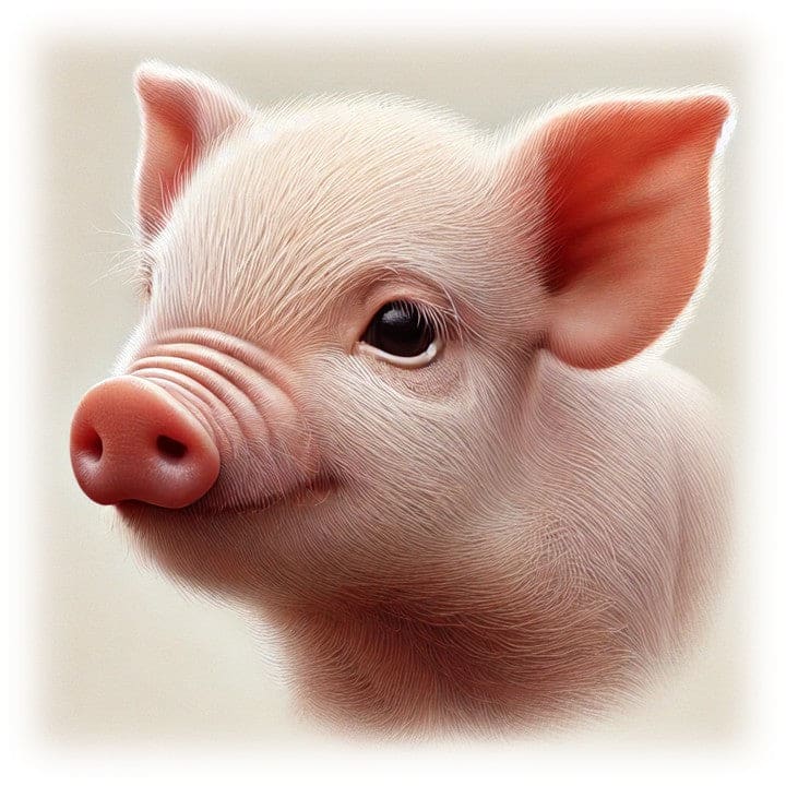 "Pig Power - Realistic Portrait" - ASScoozie Design on FrostBuddy Universal Buddy | A Sweet Sip