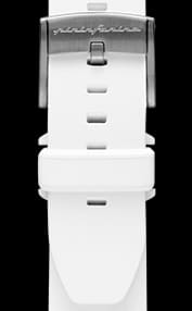 FKM Rubber 22mm Watch Strap - White