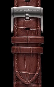 Genuine Italian Leather 22mm Dress Watch Strap - Dark Brown